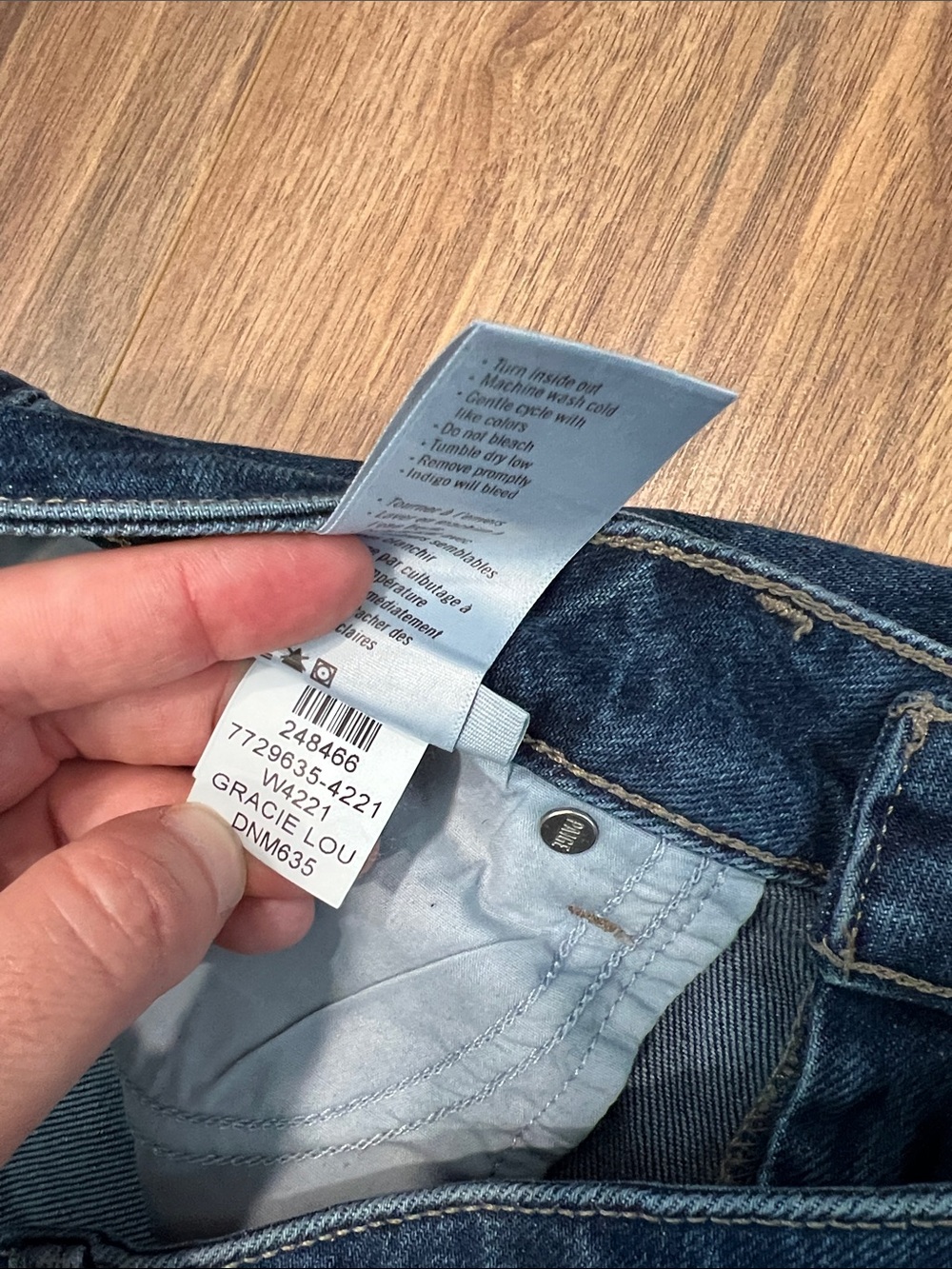 Paige Wide Leg Harper Jeans in Gracie Lou Size 30 - Picture 5 of 14